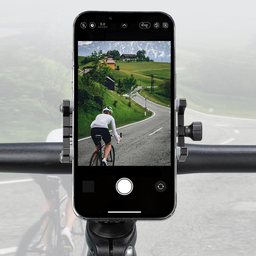 360 Degree Rotation Aluminum Alloy Bicycle Motorcycle Phone Holder Universal Mobile Phone Holder Bike Accessories