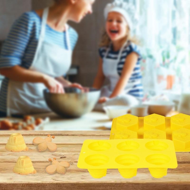 Silikonové formy na fondán řady Bee, formy na mýdlo, hliněné formy na pěnu, formy na kuchyňské pečivo, silikonové formy na pečení