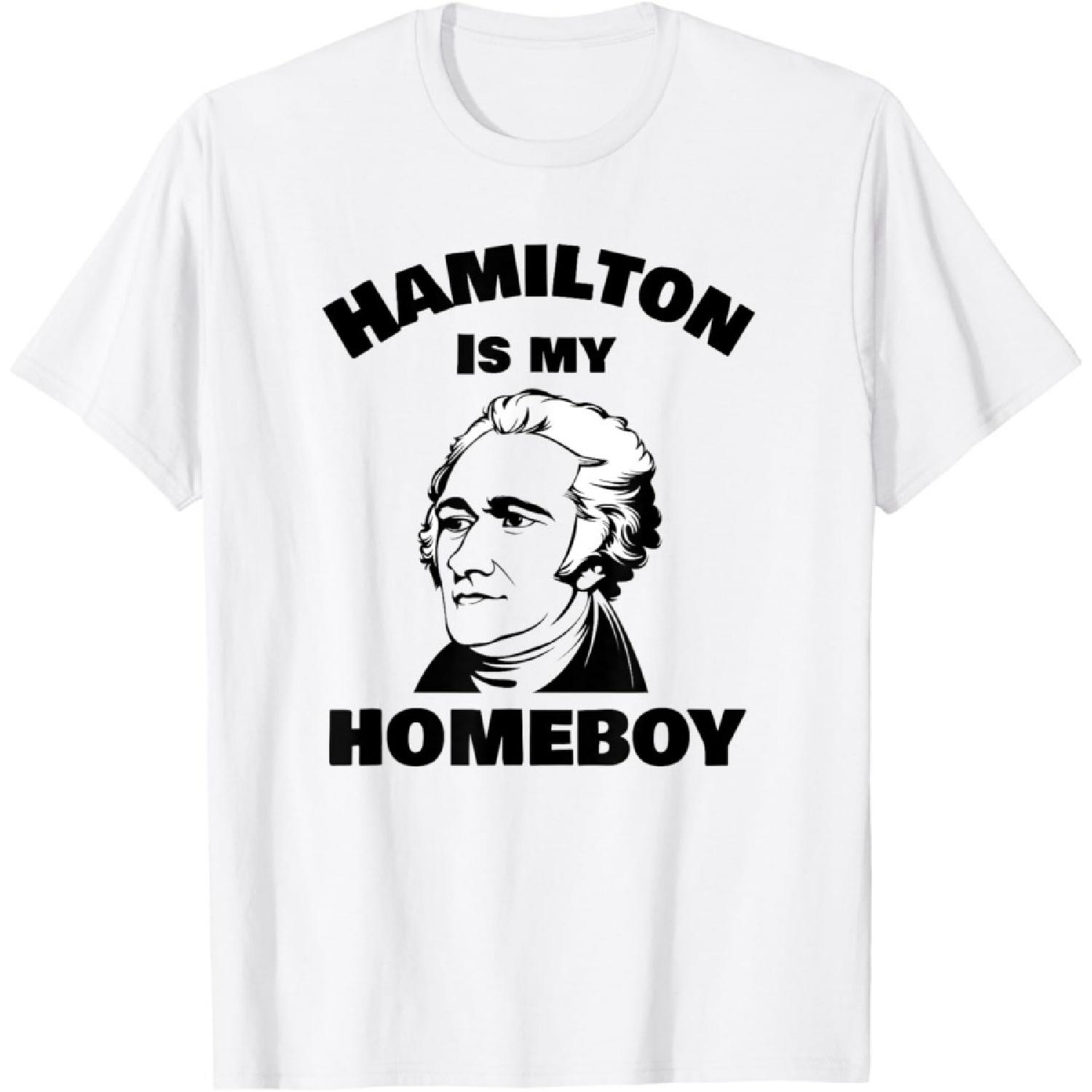 Alexander Hamilton Funny Founding Fathers T-Shirt T-Shirt XXXXXL белый