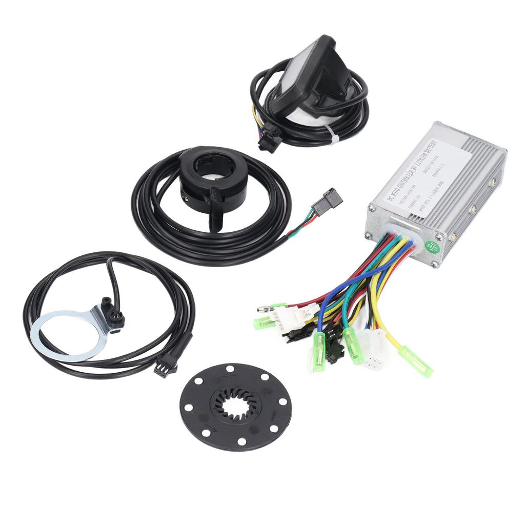 15A Motor Controller Kit with EN06 Display Thumb Throttle Electric Bike Conversion Kit for 250W 350W Motors