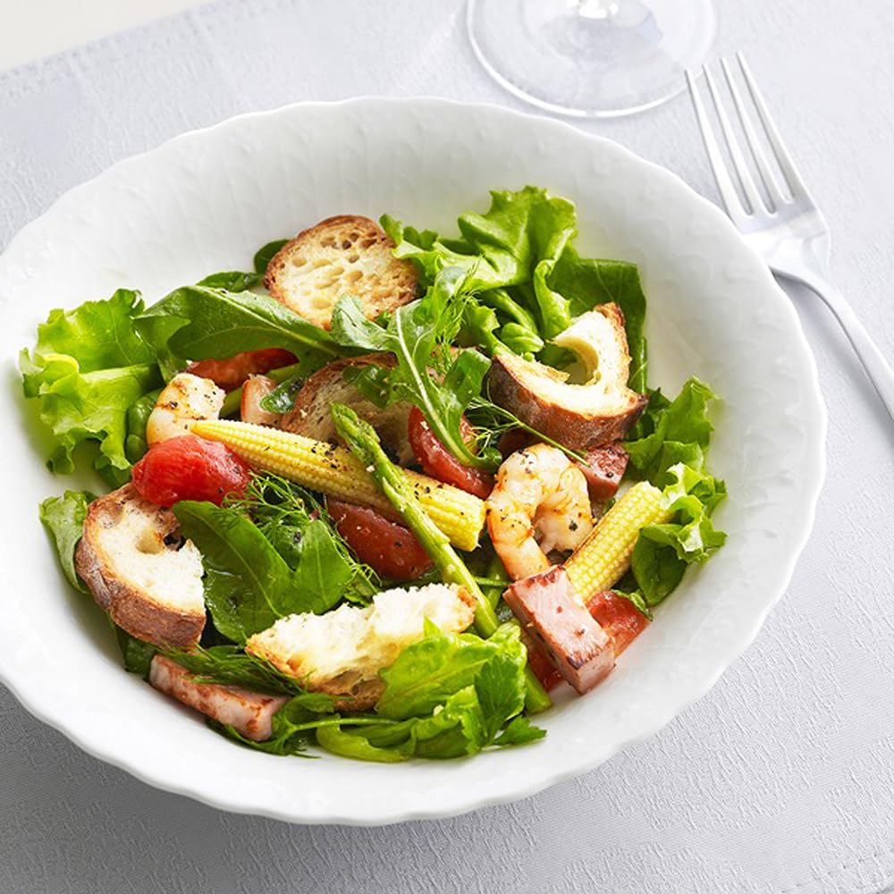 NARUMI Silky White Dinnerware Set, Cute Relief Design, 6-Piece Set for 2, Microwave and Dishwasher Safe, Gift Boxed, 9968-23397