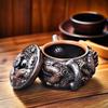 Divine Dragon Purple Pottery Vintage Teapot Carve Kung Fu Teapot Single Teapot Pu'er Tea Making Device Tea Sets Chinese Tea Pot