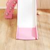 5 In 1 Kids Slide Set with Basketball Hoop, Climbing Frame, Telescope, Storage Box for Toddlers Ages 1-3, Pink