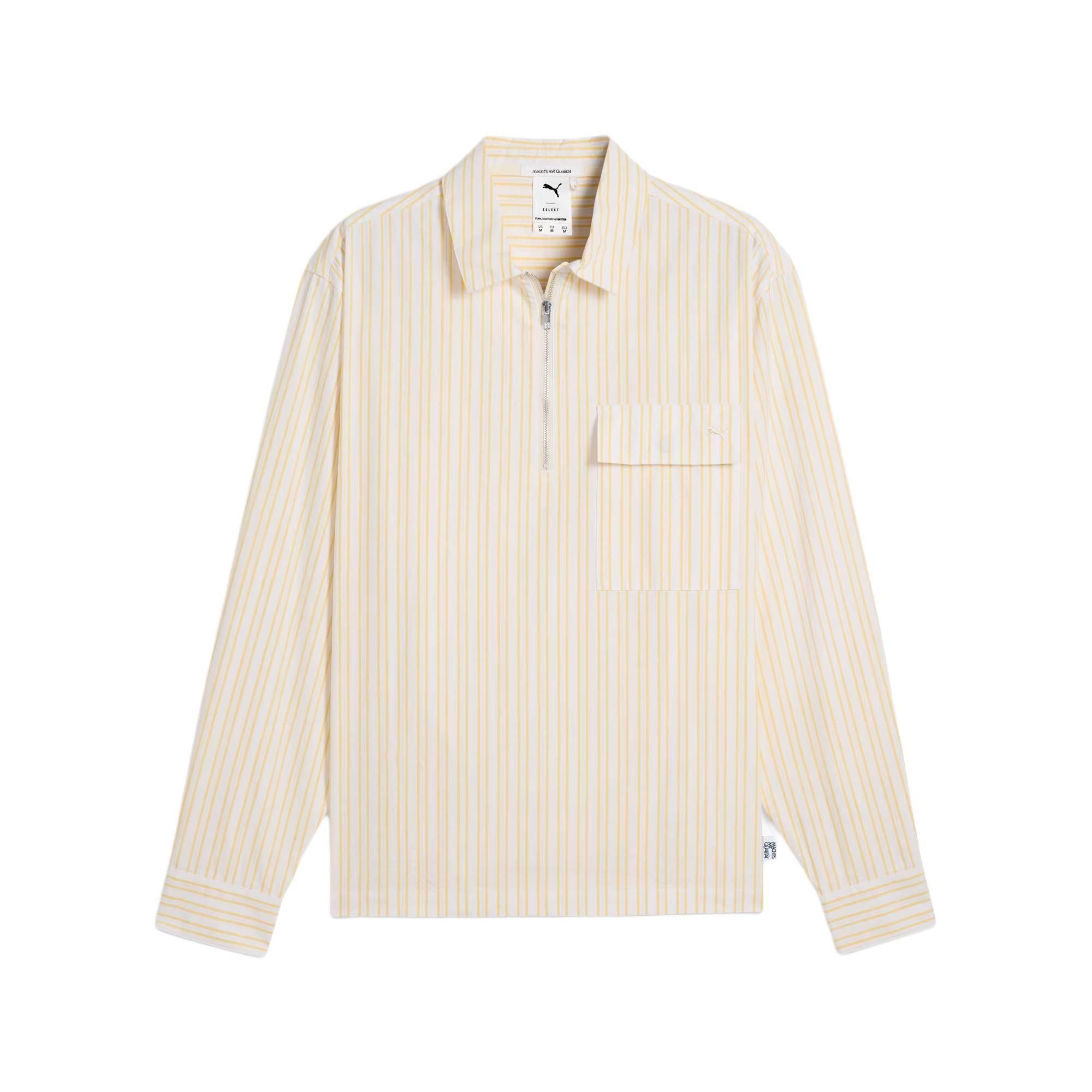 

Puma Mmq Серия Качества Рубашка Поло в Полоску Свободная Рубашка с Длинным Рукавом Мужские рубашки Солнечно-Желтый 629345-55 XL