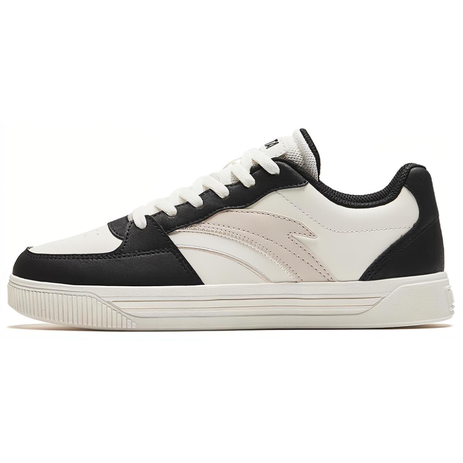 

Anta Cushioning, Wear Resistant Low top Skateboard Shoes Women s Black White 122348063S-3 38