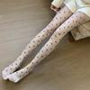 Black Bow Stockings Thin Summer Sexy Black Stockings Milk White Jacquard Pantyhose