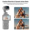 NEEWER 0.75X Wide Angle Lens Compatible with DJI OSMO Pocket 3 Creator Combo Accessories Magnetic Coated Action Camera Lens