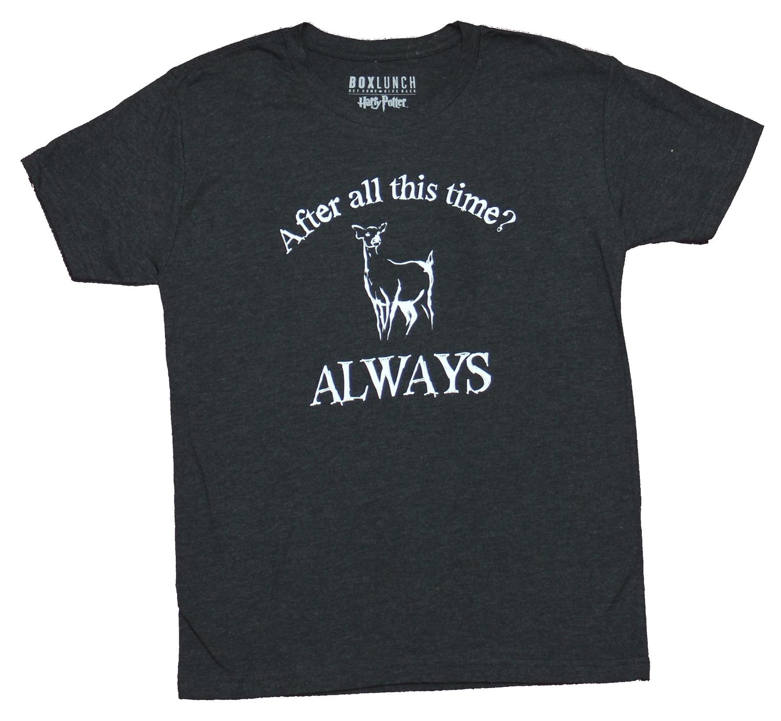 Harry Potter Adult New T-Shirt - After All This Time Always deer Pic L