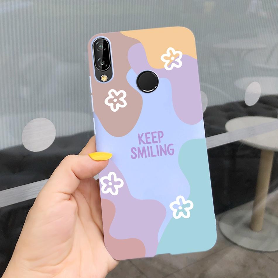 For Huawei P20 Lite Case Nova 3e ANE-LX1 ANE-LX2 Cute Cartoon Candy Color Silicone Phone Cases For Huawei P20lite Soft TPU Cover
