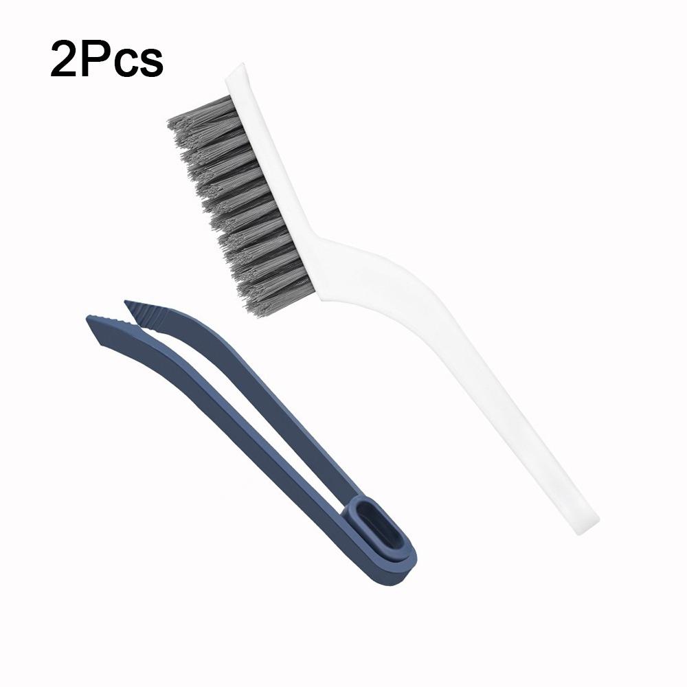 2Pcs Hard Bristle Crevice Cleaning Brush Plastic Tile Gap Brush Floor Seam Brush  Kitchen Gadgets