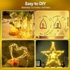 30 Pack LED Fairy String Lights Battery Powered Warm White Copper Wire IP65 Waterproof 3 Modes