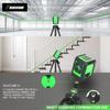 High-Precision 2-Line Green Laser Level: Compact Infrared Marking Tool