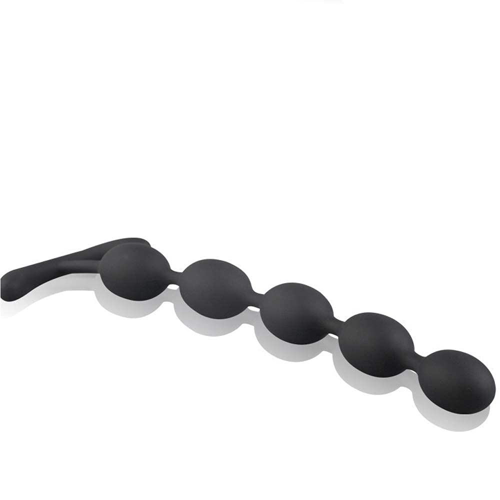 Anal Plug Anal Beads Made of Silicone with Handle Popular Ranking Adult Anal Pearl Anal Plug SM Goods 5 Connected Beads Anal Beads Beginner Waterproof