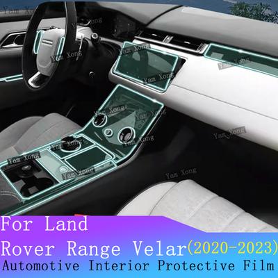 For Land Rover Range Velar Full Set Interior Film Gear Panel TPU Transparent Protection Navigation Screen Anti-scratch Sticker