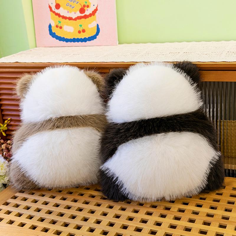 

Плюшевая подушка-поддержка для поясницы в виде панды - Милое украшение для дивана и подарок на день рождения 45cm (0.36kg) чёрный/белый