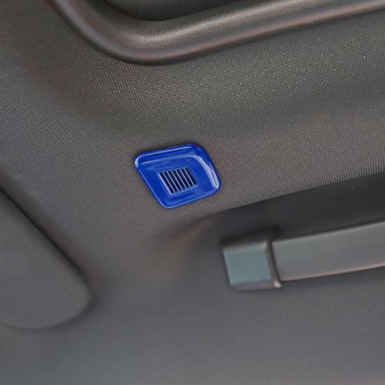 2x Blue Roof Microphone Speaker Cover Trim For Challenger/Charger 15+Accessories