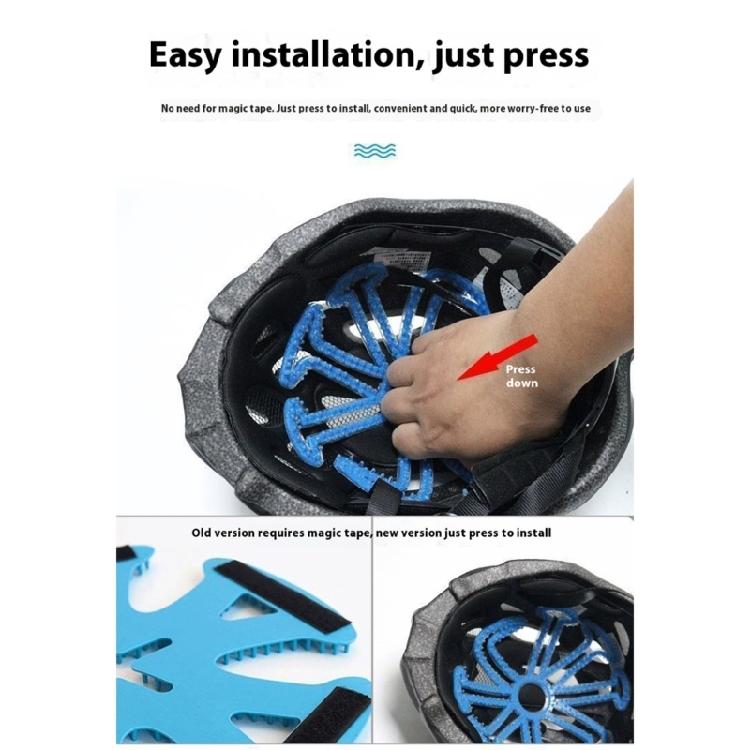 Odor Resistant Helmets Liner Cushions Flexible Silicone Padding for Cycling Motorcycle Safety Gear Hassle Free Setups