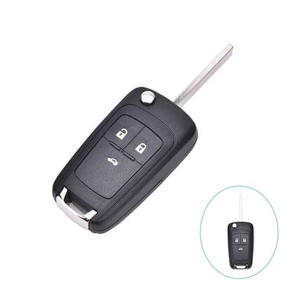 Lip Folding 3 Button Flip Remote Key Shell Case Cover Fob For Chevrolet Cruze