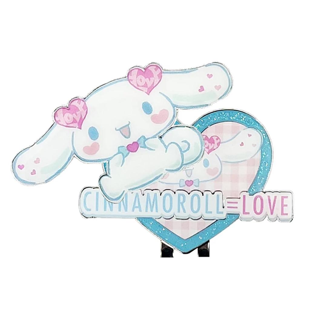 Cinnamoroll X Collaboration Golf Marker Ball Marker Clip Marker =LOVE (Equal Love) SR1441WH-1