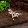 New Enamel Color Dragonfly Elastic Ring Women's Creative Design Color Dragonfly Adjustable Ring