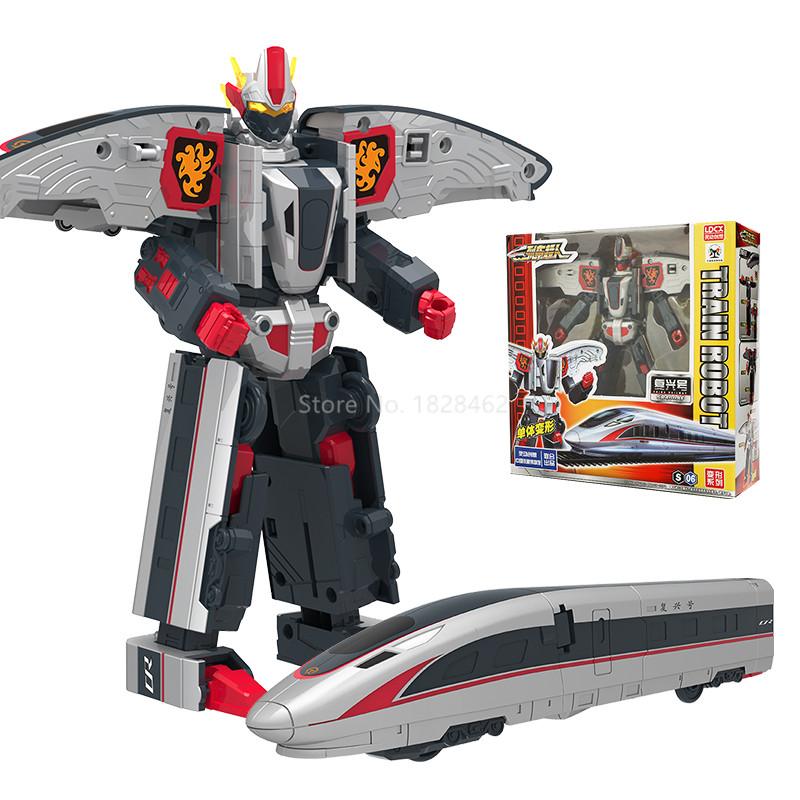 Classics China High-Speed Railway Super Train Robot Transformation Toy Deformation Car  Action Figure CHSR Toy for Kids Toys