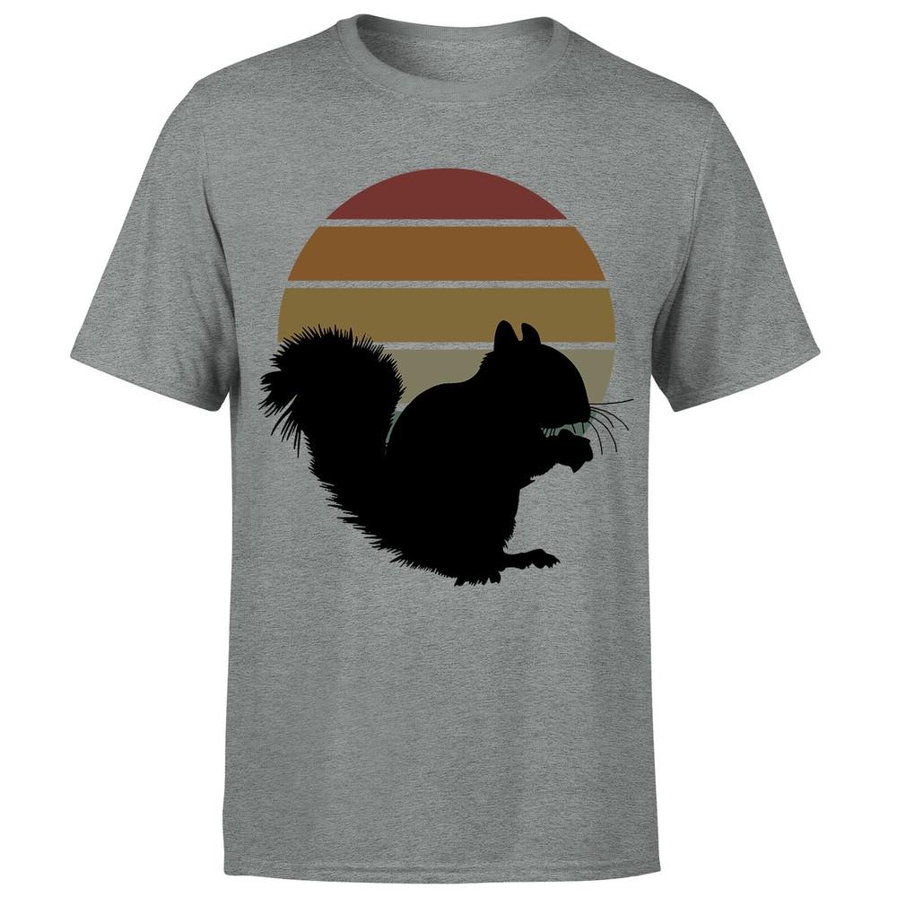 Squirrel Retro Vintage Funny Adults Unisexs Tshirt P1OrA
