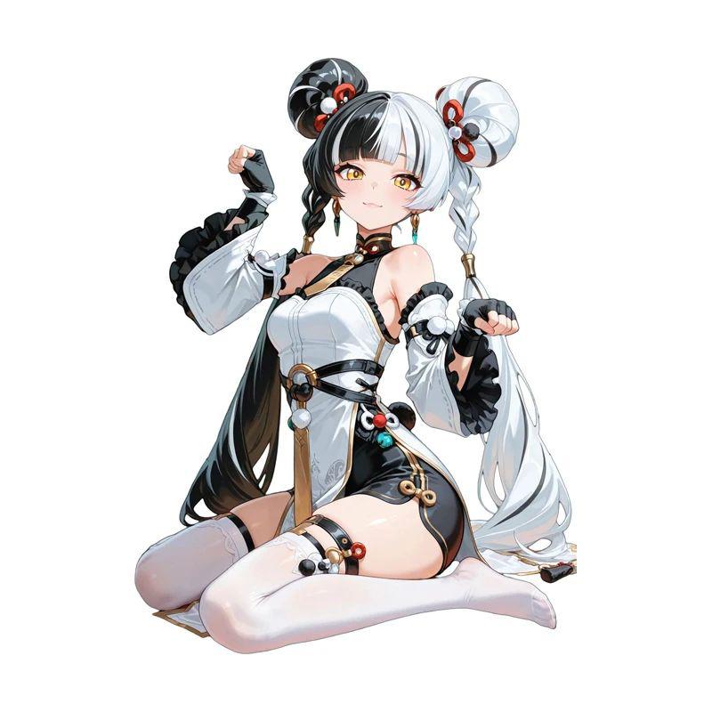 

Anime Girl Cat Pose Car Sticker Waterproof Vinyl Decals Auto Body Window Bumper Decor Motorcycle Helmet Stickers JM07 A-15cm Longest Side