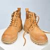 Fashion Suede Leather Mens Motorcycle Boots New Arrival Casual Shoes Leisure Walk Male Outdoor Ankle Boots High Quality Walking Footwear