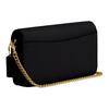 Coach 21 Gold Logo Chain Shoulder Strap Leather Crossbody Bag Mini Women bags Black CAO01-B4BK
