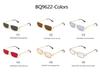 High-End Square Frame Sunglasses - Unisex Metal Hollow Design, Trendy European & American Style