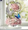 Artificial Crystal Acrylic Tabletop Decoration Gift For Birthday Wedding Anniversary 2D Printing Art