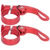 2er Set 31,8MM Fahrradsattelklemme Schnellspanner für 27,2MM FahrradsattelstützeRot