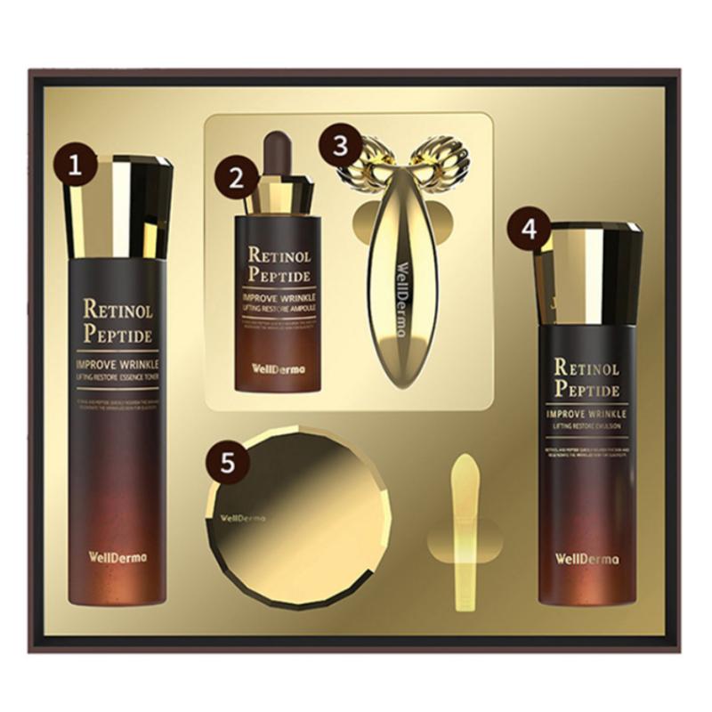 WellDerma / Retinol Peptide Lifting 5-Piece Set / Restoring & Firming