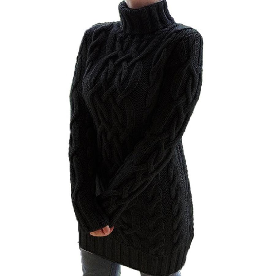 Fall Winter New Women's Chunky Knit Cardigan Long Sleeve Vintage Oversized Sweater Dress