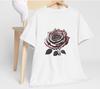 Vintage Rose Graphic Tee: Heavy Cotton Floral T-Shirt Unisex T-Shirt
