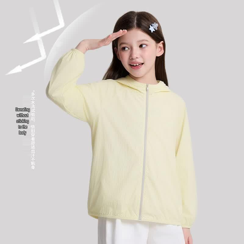 Deesha Leichte Kapuzen-Sonnenjacke für Mädchen mit Wolkengefühl