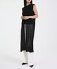 Eum Punching Long Knit Vest Dress Black