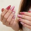 30Pieces/set Press On Nail 3D Flower Art Ice Clear Finish ABS Build Artificial Nail Easy Application Comfortable