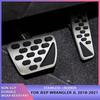 Stainless Steel Car Accelerator Brake Pedals Slip Resistance Cover for Jeep Wrangler JL 2018-  JK 2007-2017
