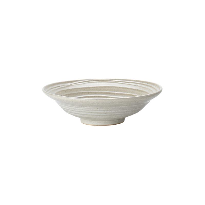 Japanese Retro Ceramic Bowl Rustic Home Dining Plate Ramen Noodle Deep Dish