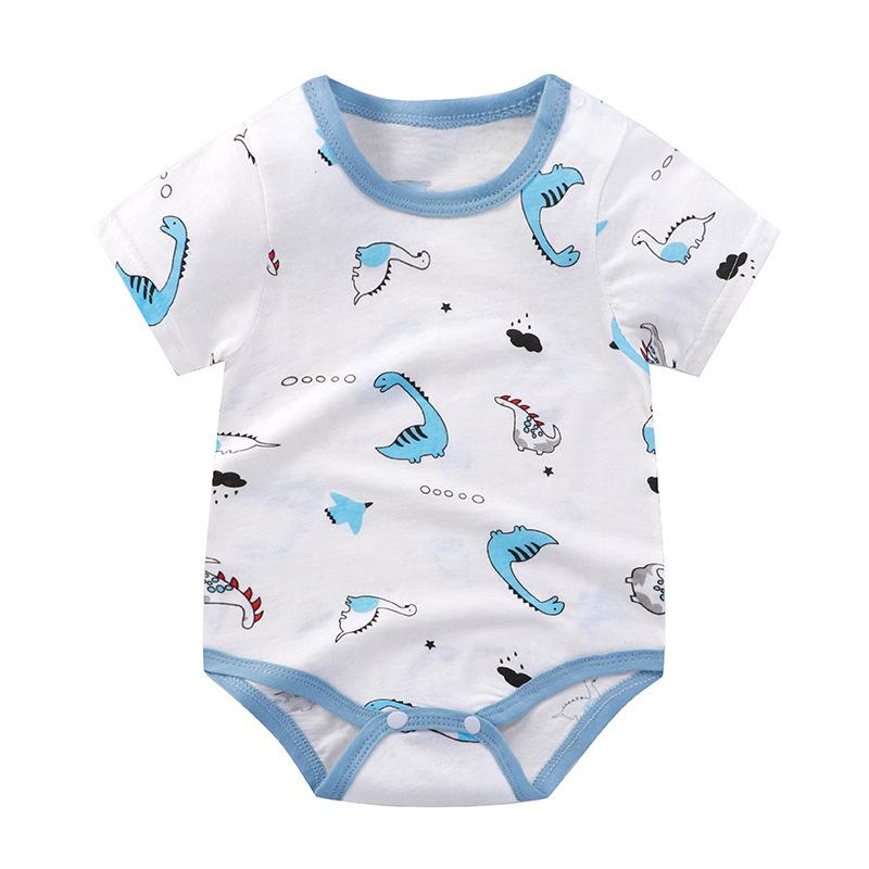 Summer Baby Rompers with Cartoon Prints – Lightweight Newborn Rompers less