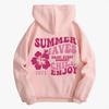 Hooded Women's Print Pullover Hoodie Long Sleeve Outer Wear
