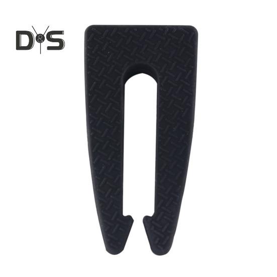 

Силиконовый зажим для блокировки ручки газовой плиты, универсальный защитный чехол для ручки переключателя микроволновой печи, защитный зажим для ручки духовки, защищающий от детей чёрный