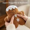 Gingerbread Man Christmas Plush Pillow - Cute Cartoon Sofa Cushion and Festive Decoration Gift