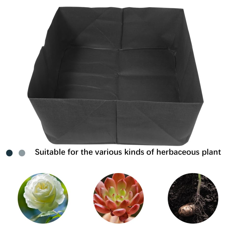 Lurrose Raised Garden Planter Bags, Round Raised Planters, Round Planters, Aerated Fabric Pots, Garden Bed Bags, Heavy Containers