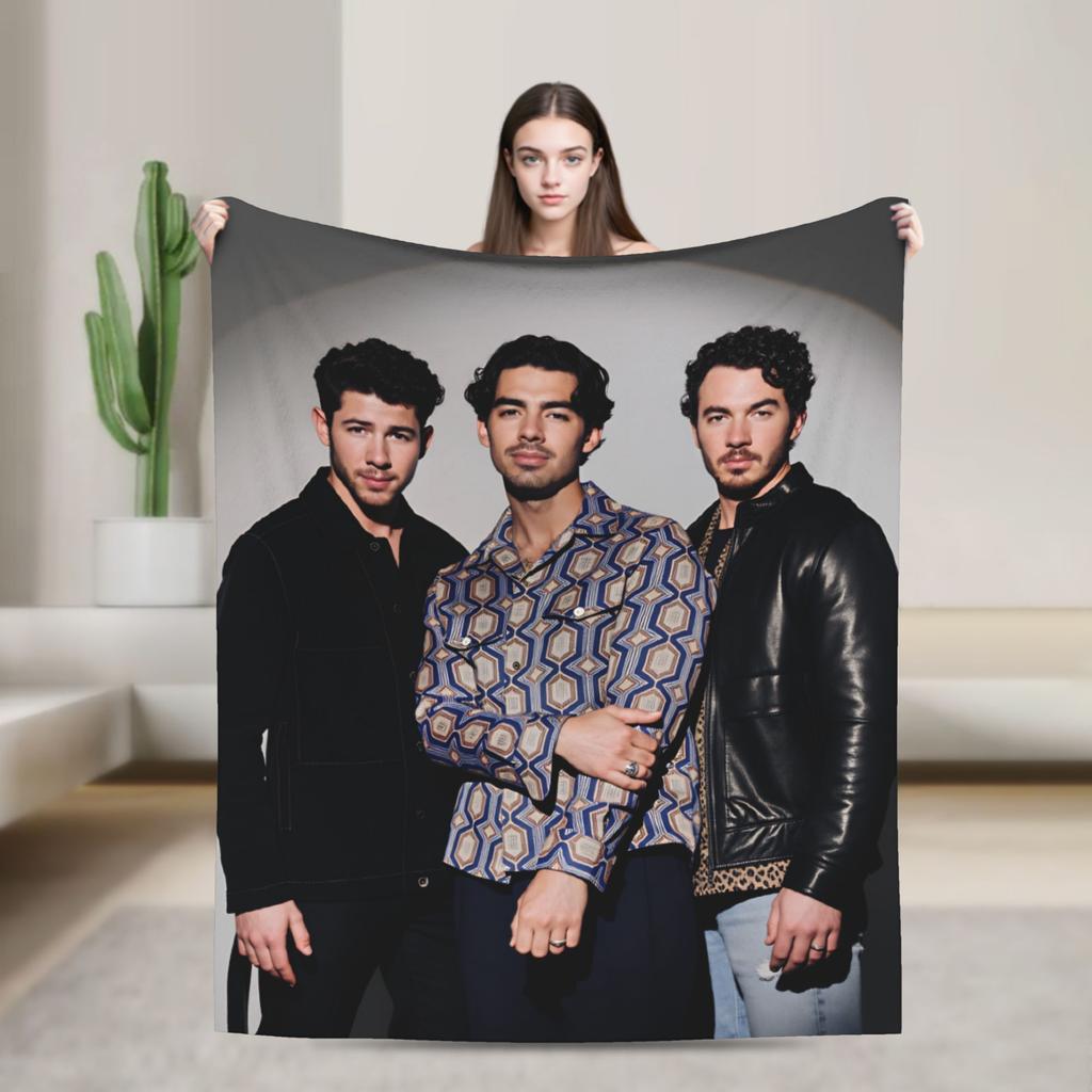 Kevin Jonas  Blankets Quality Warm J-Jonas Brothers  Bedding Throws Winter Kids Bedroom Fluffy Bedspread