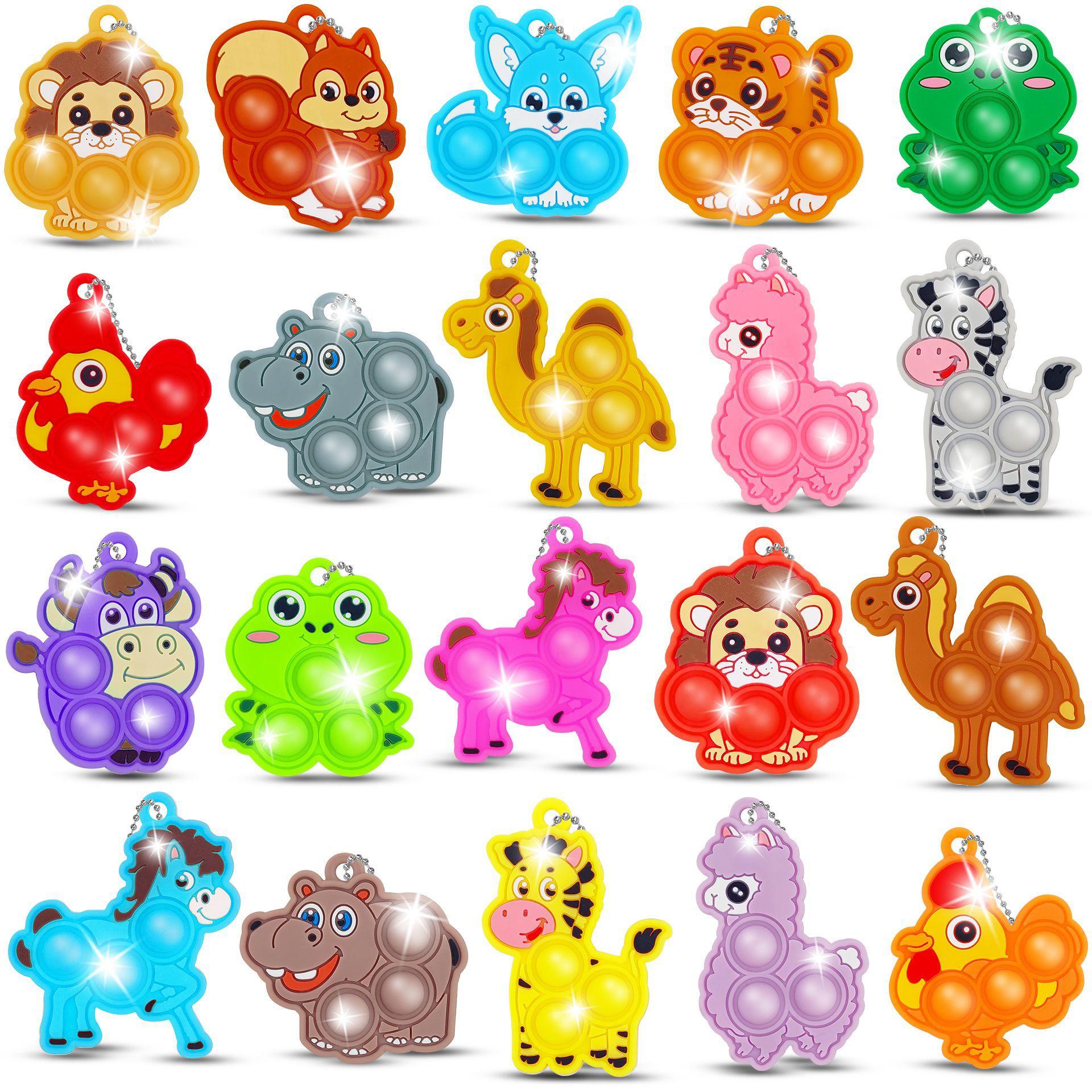 

1050Pcs Cartoon Mini Keychain Fidget Toys Push Bubbles Stress Relief Sensory Toy Kawaii Keyrings Fidgeting Toys For Kids Adult (As shown-19246)-