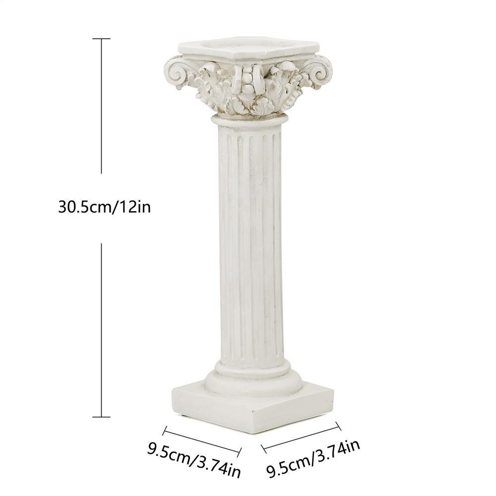 Roman Column Pedestal Resin Vintage Figurine
