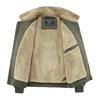 2025 Autumn/Winter Men's Plus Velvet Washed Cotton Jacket - Classic Casual Outdoor Cold-Weather Protection
