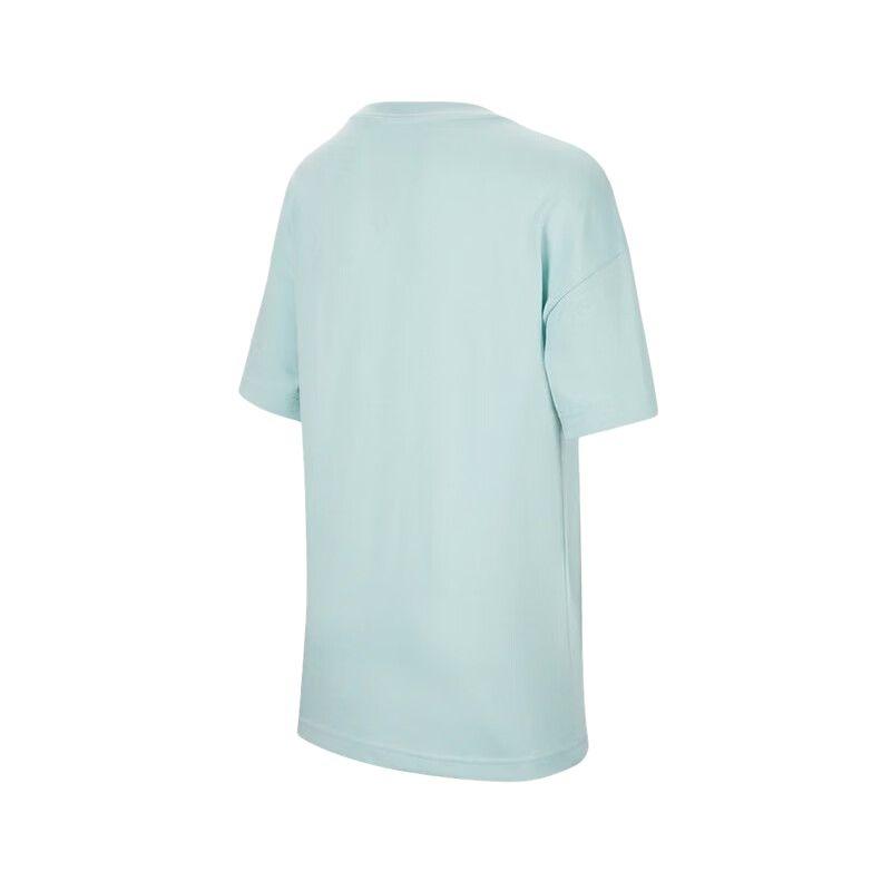 (GS) Air Jordan Ripped Flight T-shirt 'Mint Blue' Kids' HQ7147-382